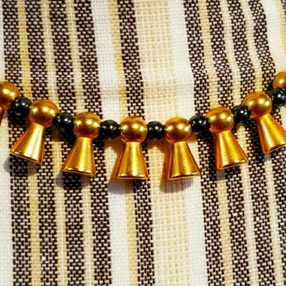 Victoria Varga Hematite Gold Toggle Choker - Picture 3 of 8